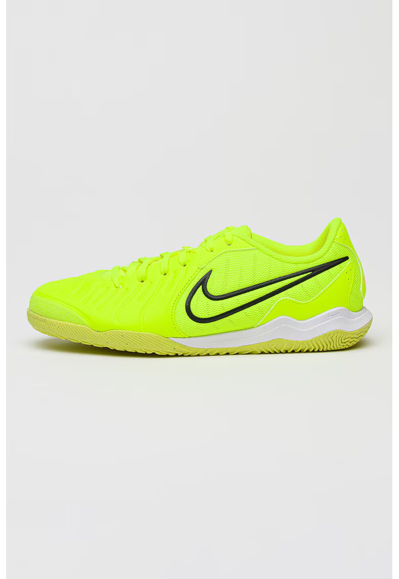 Nike Футболни обувки Tiempo Legend 10 Academy IC от еко кожа и текстил - Неоново зелено