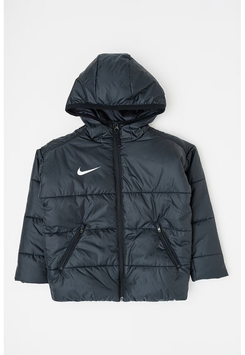 Nike Футболно яке с качулка - Черен/Бял