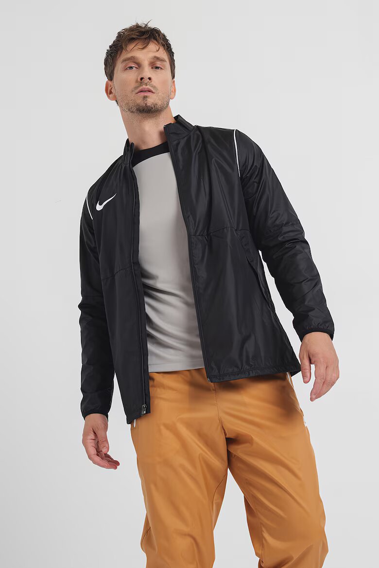 Nike Футболно яке с контрастно лого Бял/Черен