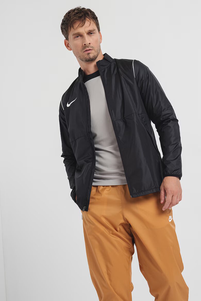 Nike Футболно яке с контрастно лого Бял/Черен
