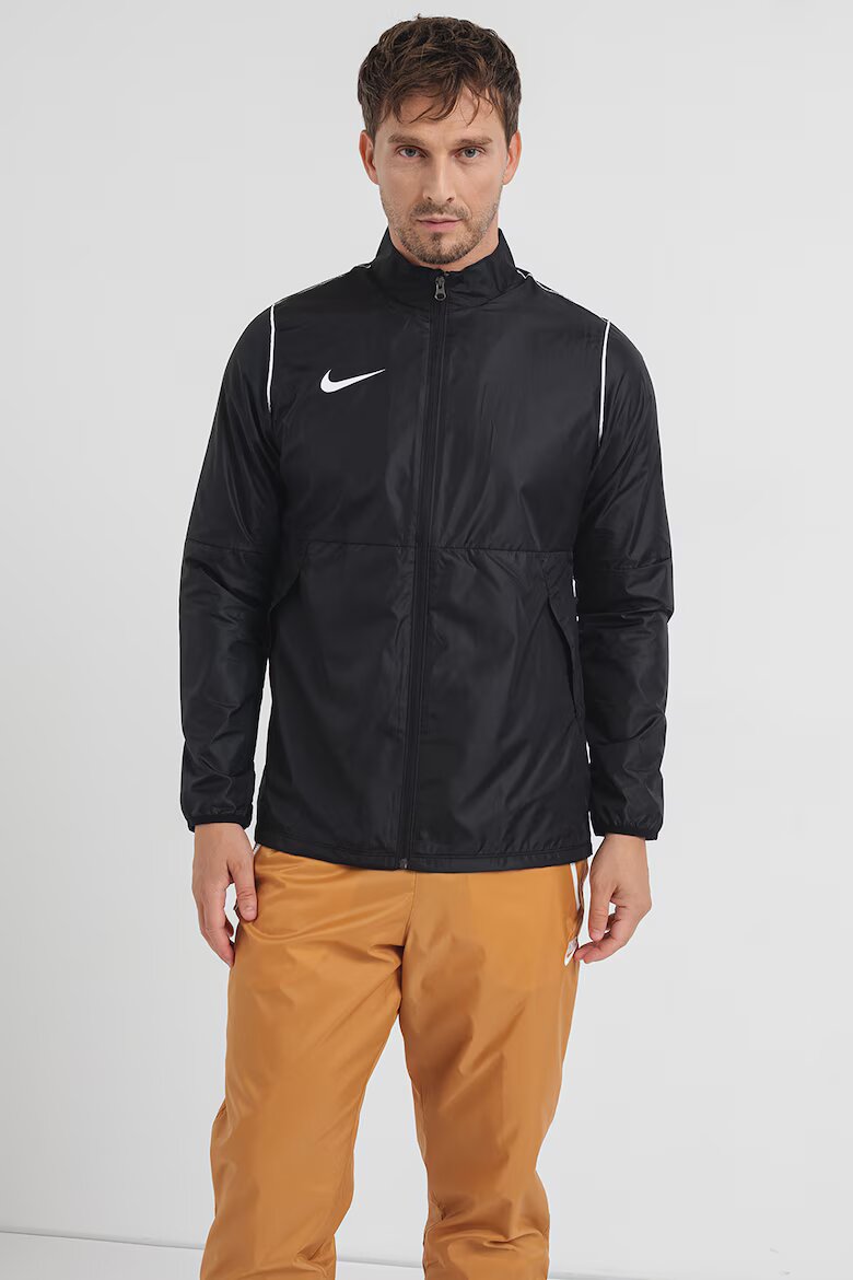 Nike Футболно яке с контрастно лого Бял/Черен