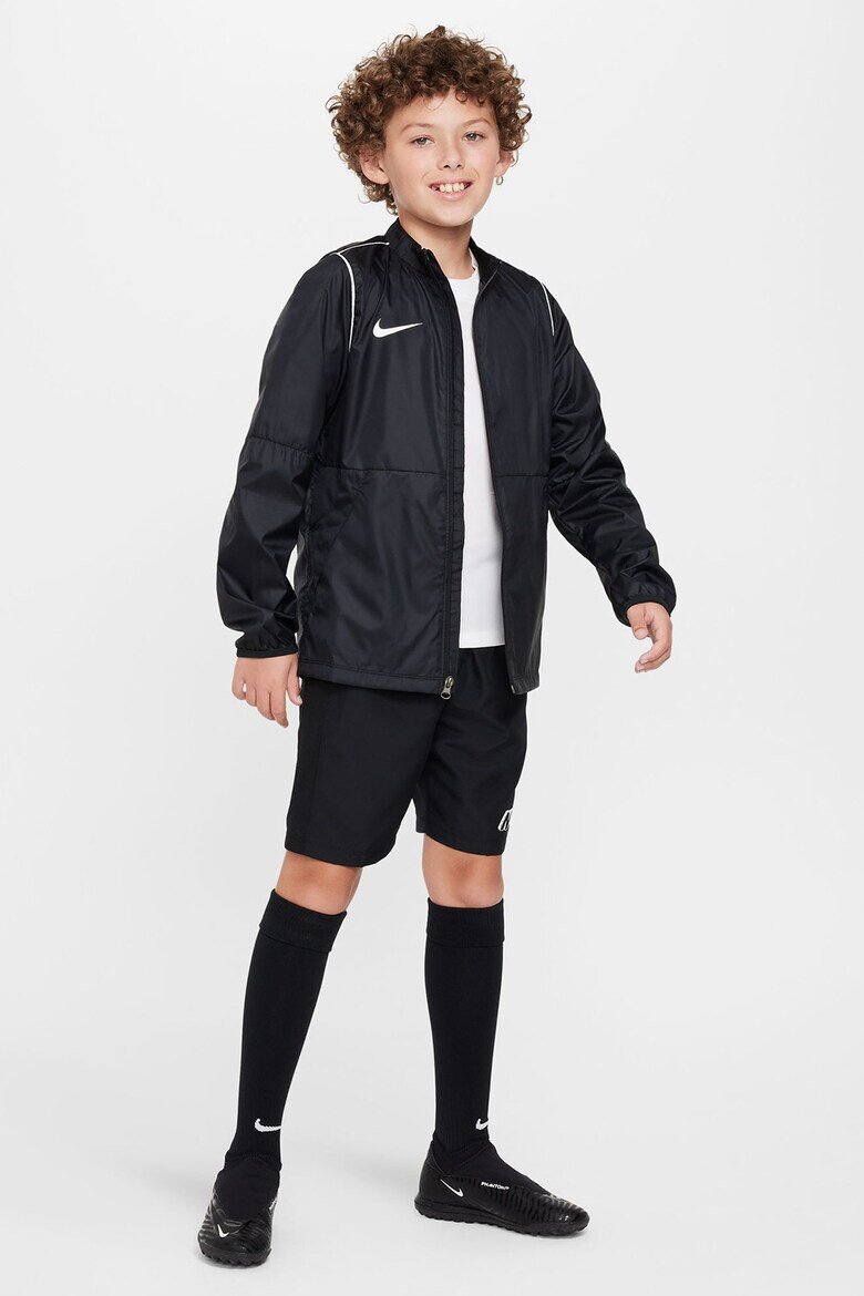 Nike Футболно яке с цип и лого Черен