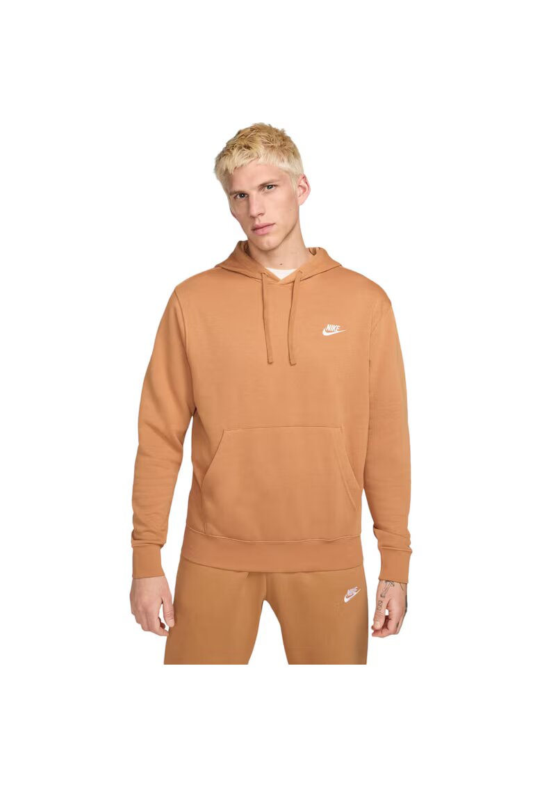 Nike Hanorac Club PO 37480 - Кафяв