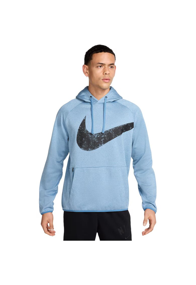 Nike Hanorac Therma-FIT Swoosh PO 51190 - Бял/Светлосин