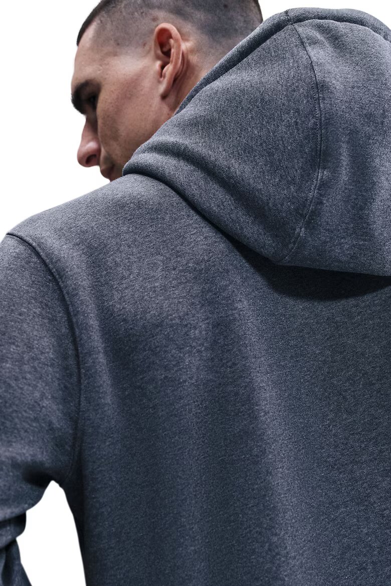 Nike Худи Club с джоб кенгуру Антрацитно сиво