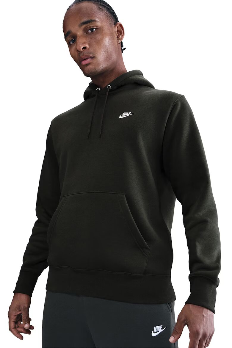 Nike Худи Club с джоб кенгуру Каки