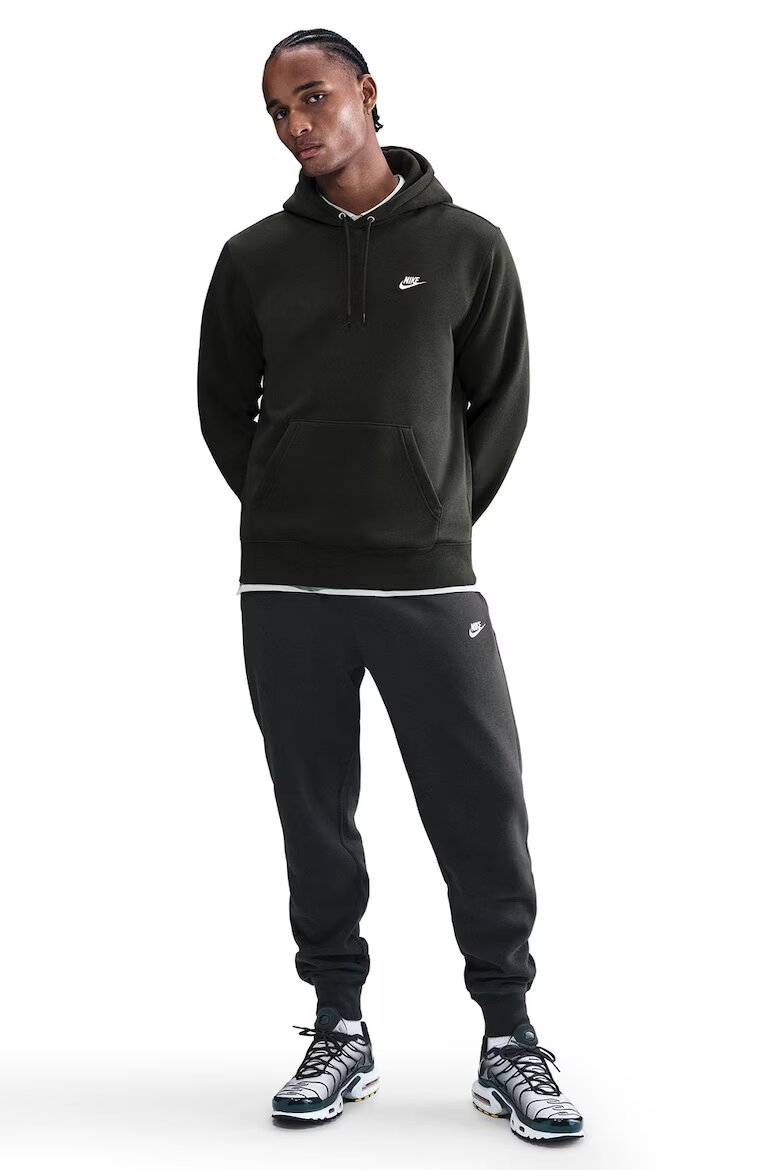 Nike Худи Club с джоб кенгуру Каки