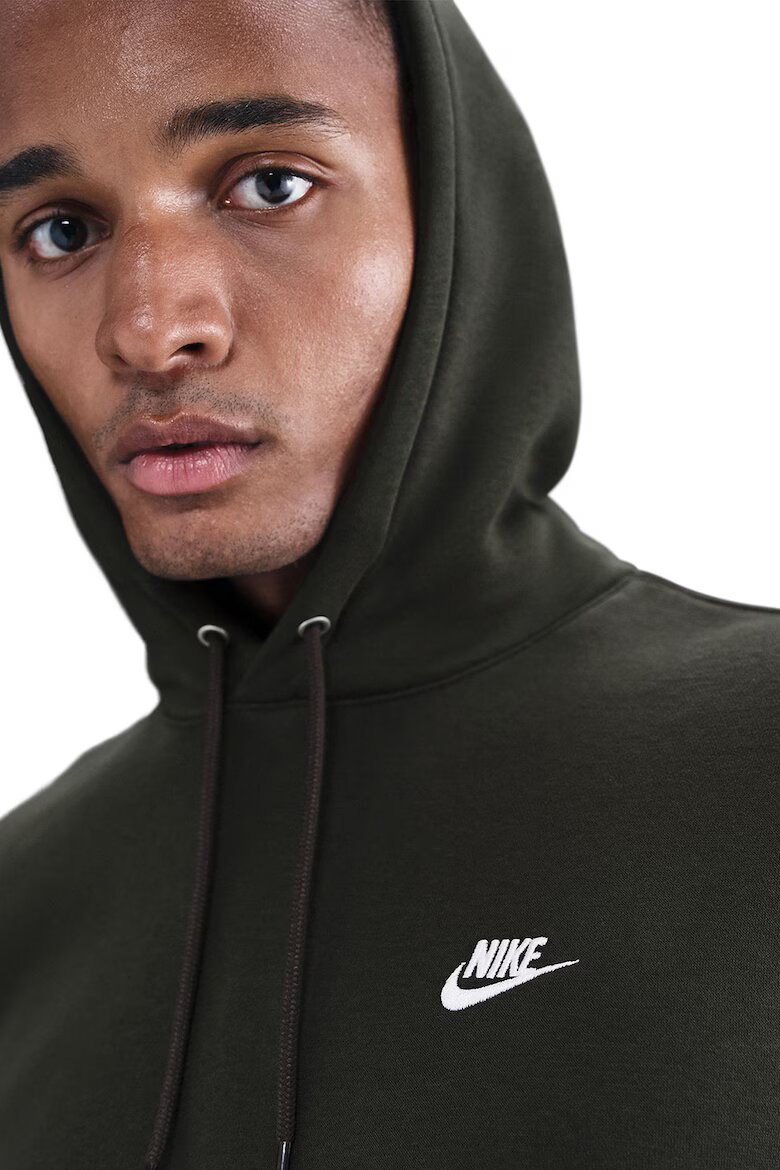 Nike Худи Club с джоб кенгуру Каки