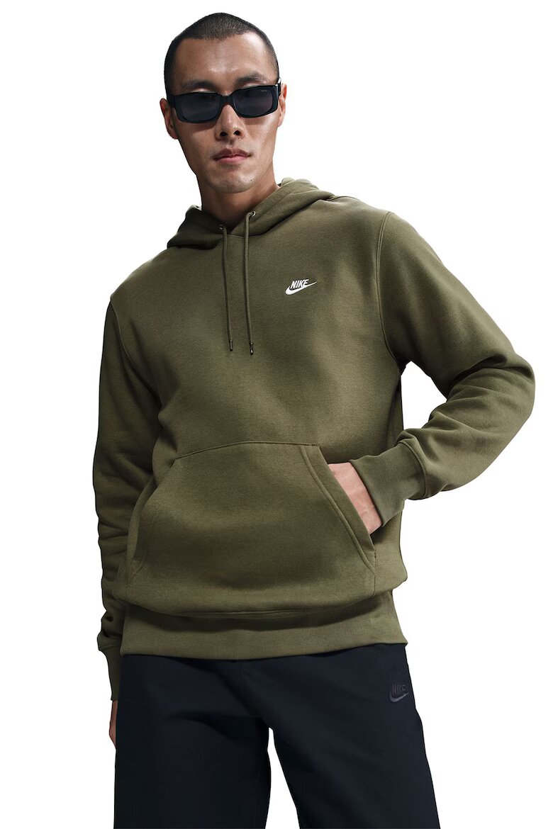 Nike Худи Club с джоб кенгуру Маслинено зелено