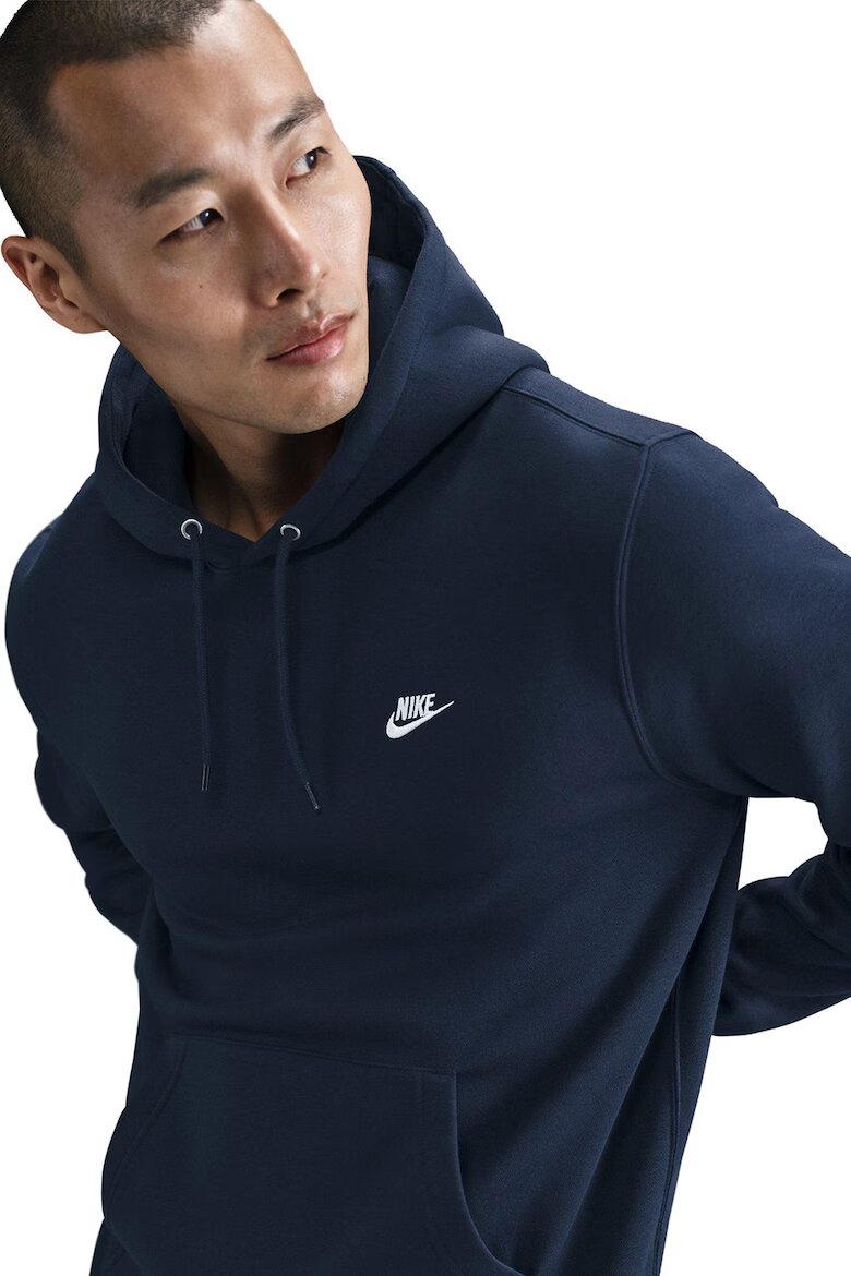 Nike Худи Club с джоб кенгуру Тъмносин