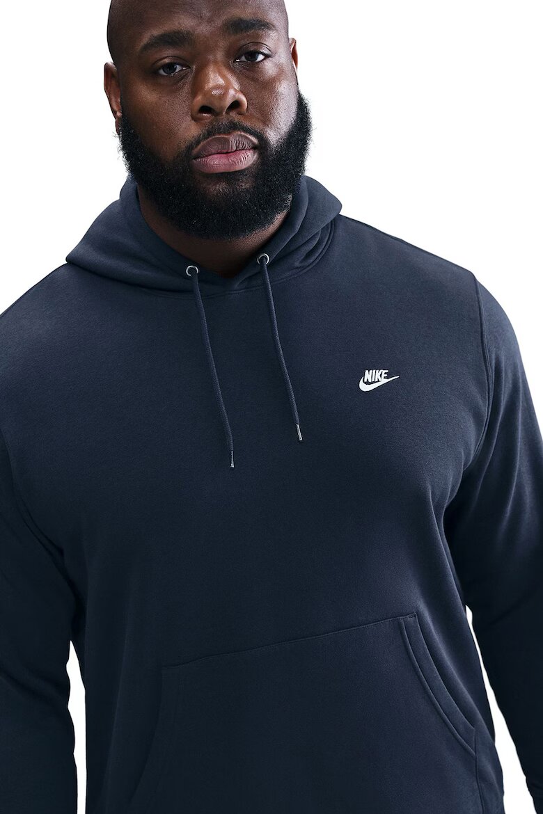 Nike Худи Club с джоб кенгуру Тъмносин