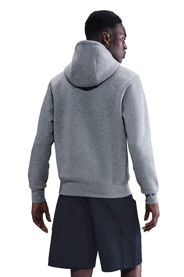 Nike Худи Club с лого Бял/Сив меланж