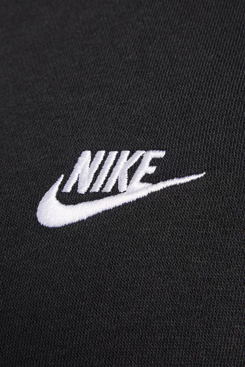 Nike Худи Club с цип и лого Бял/Черен