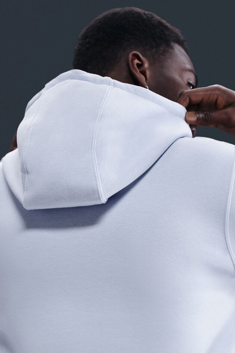 Nike Худи Club с цип и лого Пастелносин