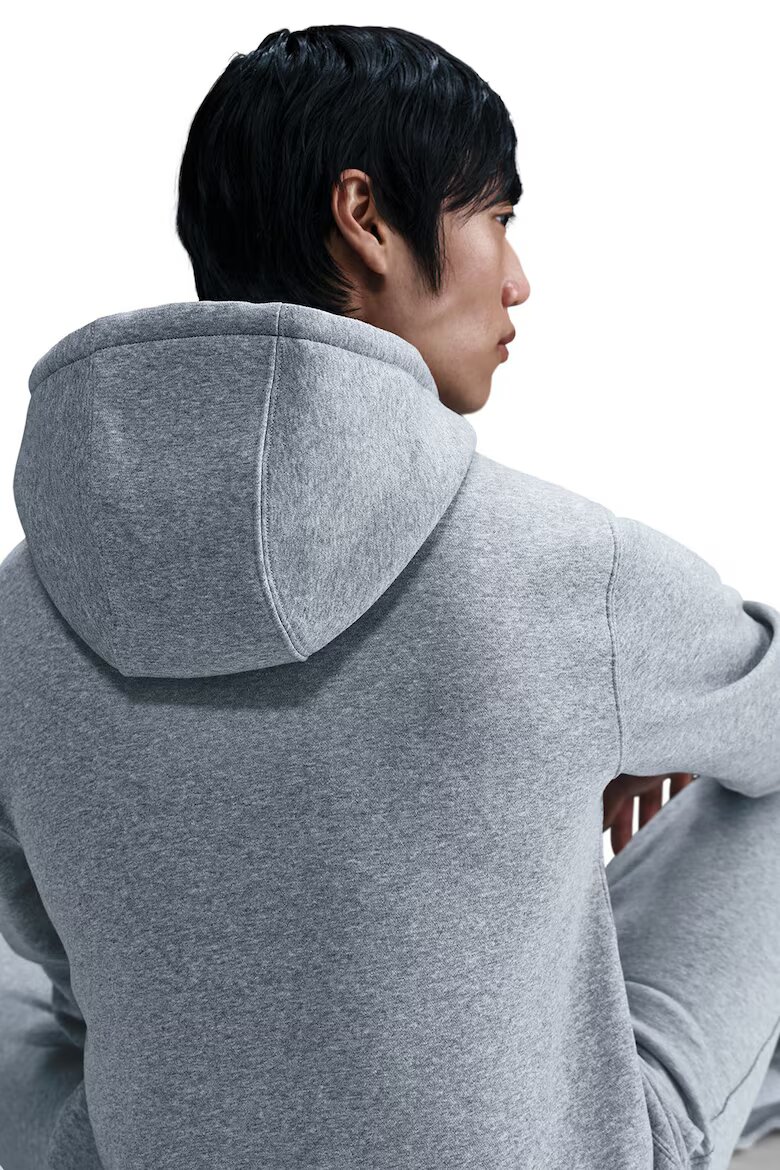 Nike Худи Club с цип и лого Сив меланж