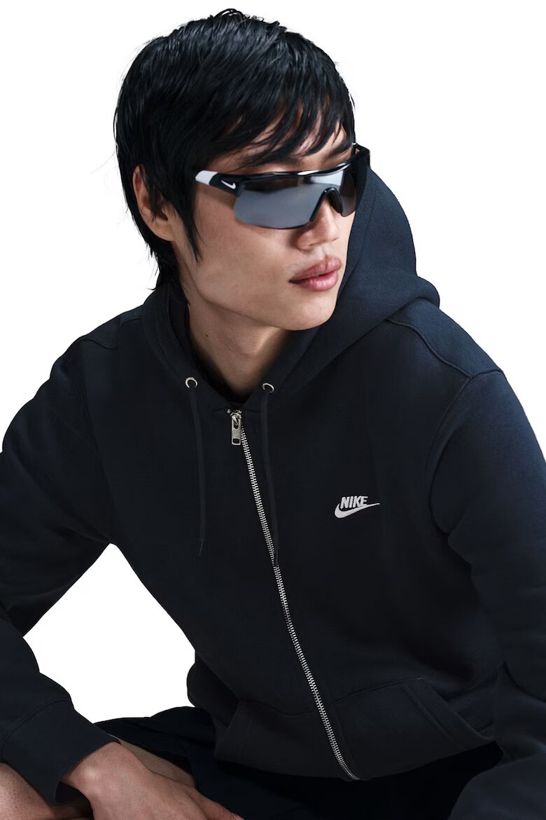 Nike Худи Club с цип и лого Ултрамарин синьо