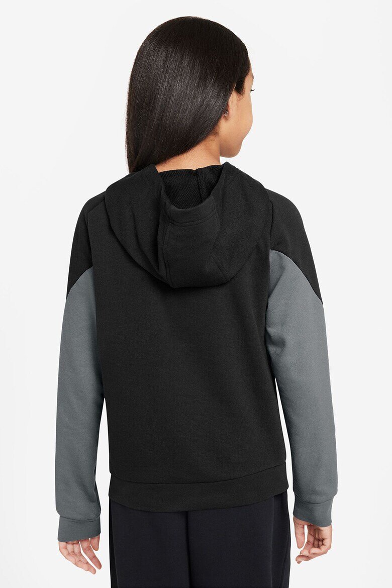 Nike Худи Multisport с джоб кенгуру Бял/Черен/Сив