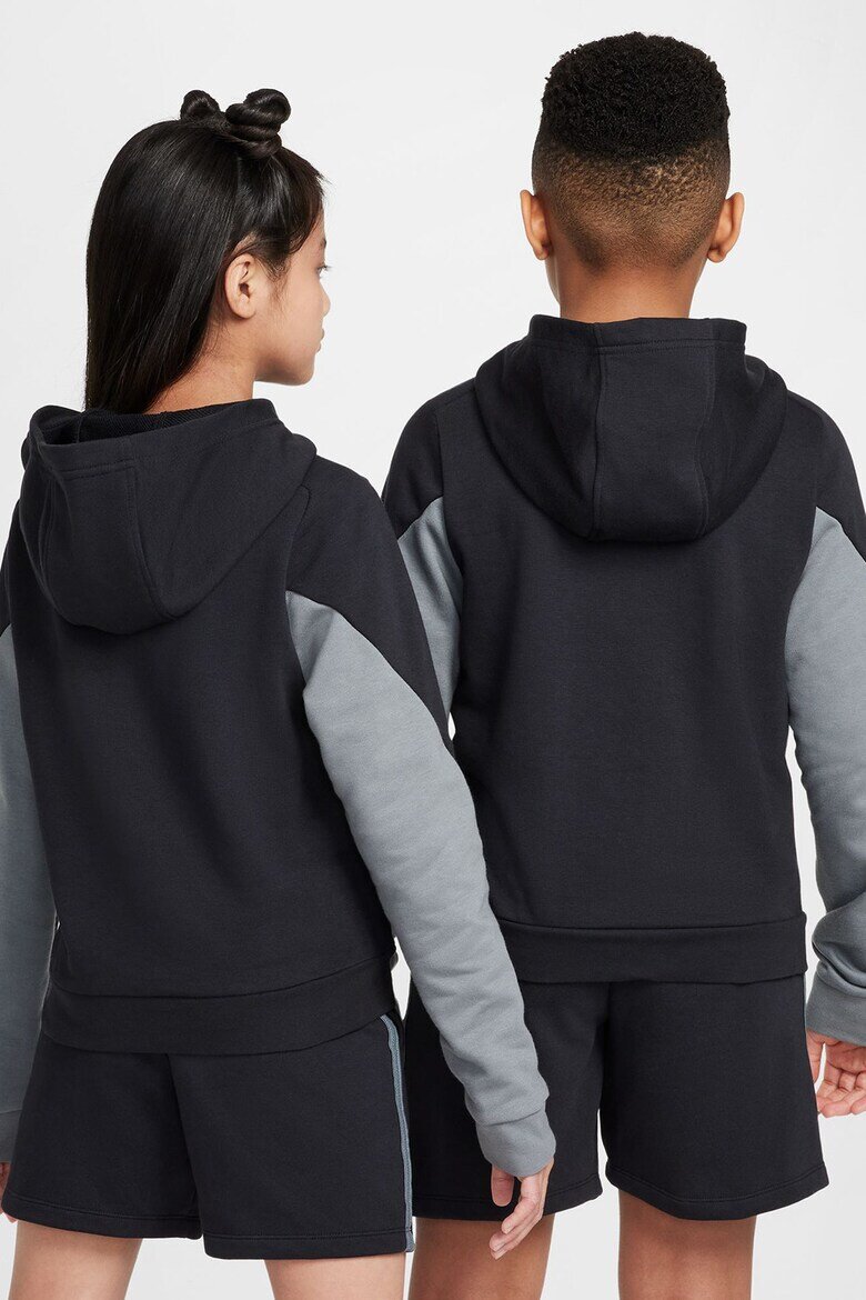Nike Худи Multisport с джоб кенгуру Бял/Черен/Сив