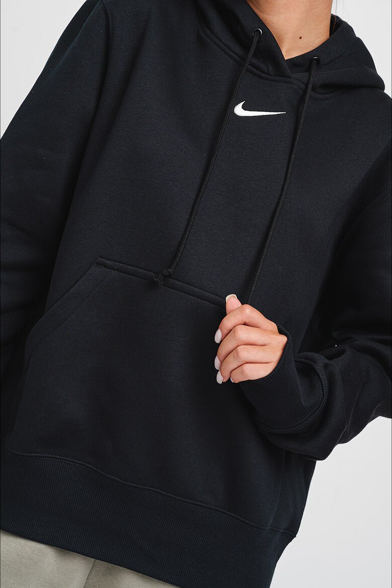 Nike Худи Phoenix с джоб кенгуру Черен
