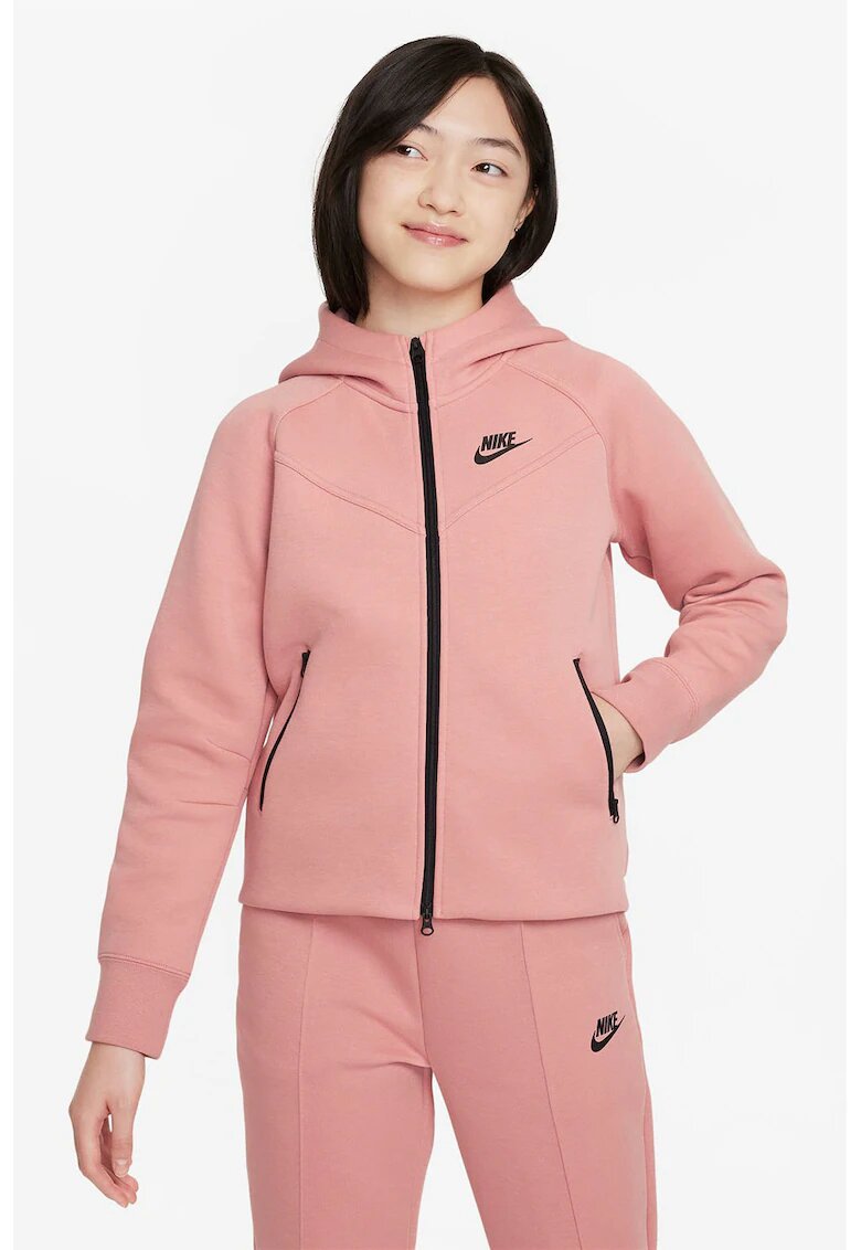 Nike Худи с джобове с цип