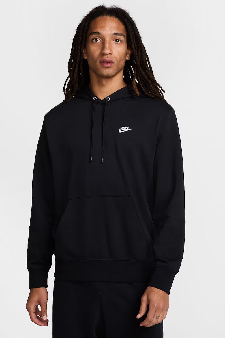 Nike Худи с памук и лого Черен