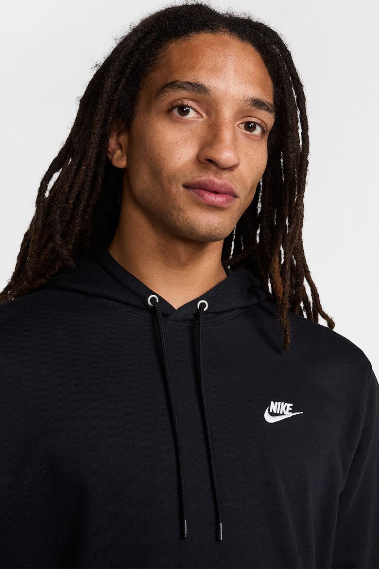 Nike Худи с памук и лого Черен