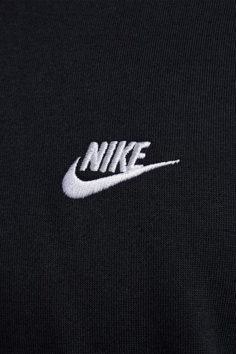 Nike Худи с памук и лого Черен