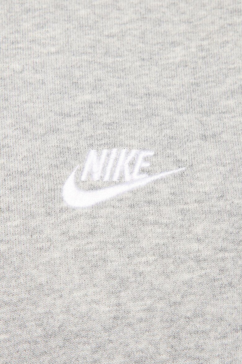 Nike Худи с памук и лого Светлосив меланж