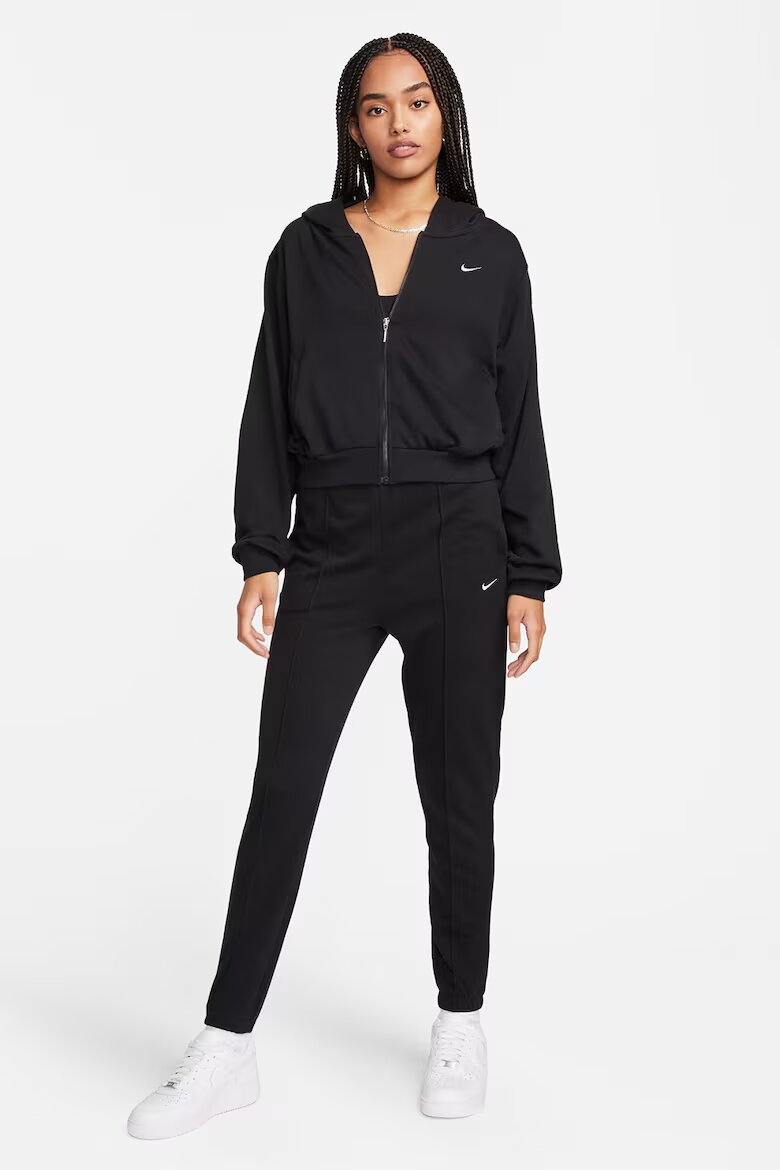 Nike Худи с памук с цип Черен