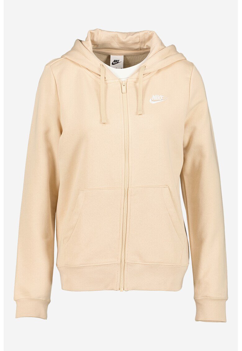 Nike Худи с цип Sportswear Club със скосени джобове