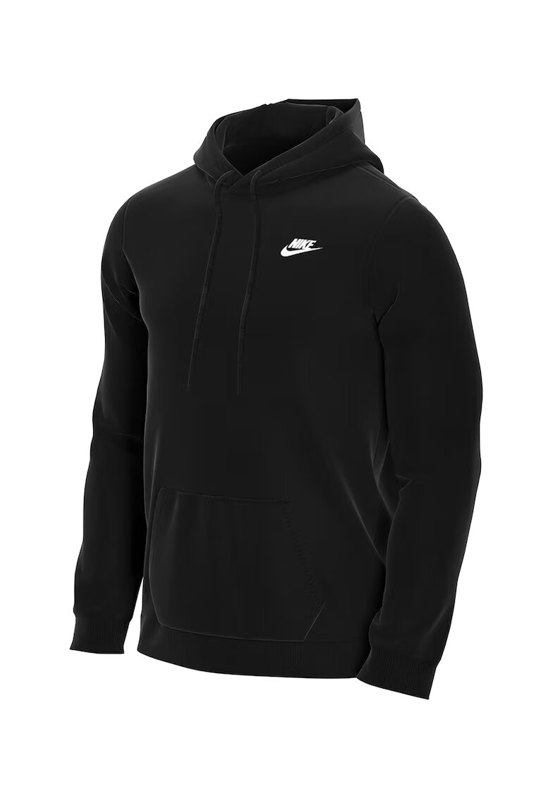 Nike Худи Sportswear Club с джоб тип кенгуру - Черен
