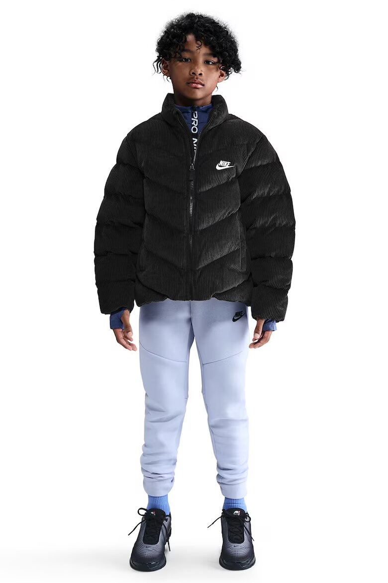 Nike Капитонирано зимно яке Бял/Черен