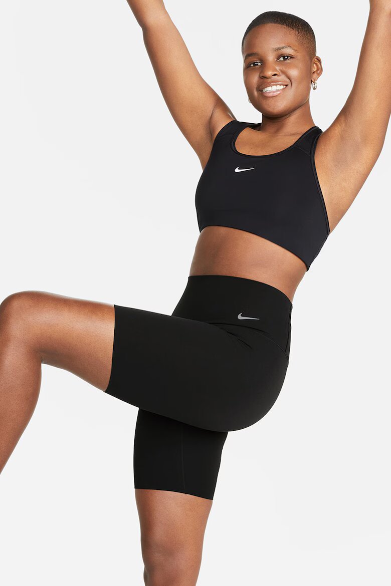 Nike Къс фитнес клин Zenvy с висока талия Черен