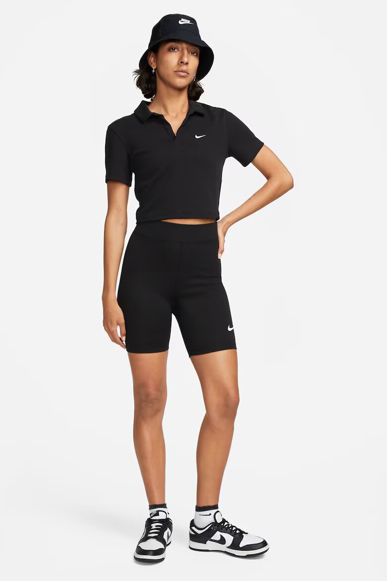 Nike Къс клин Sportswear с висока талия Черен