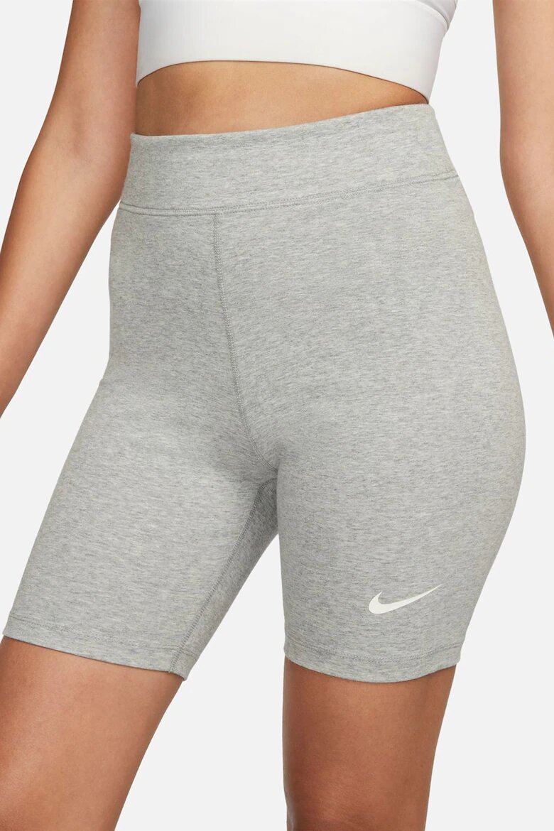 Nike Къс клин Sportswear с висока талия Светло сив