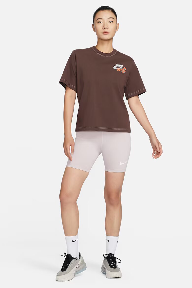 Nike Къс клин Sportswear с висока талия Светлолилав