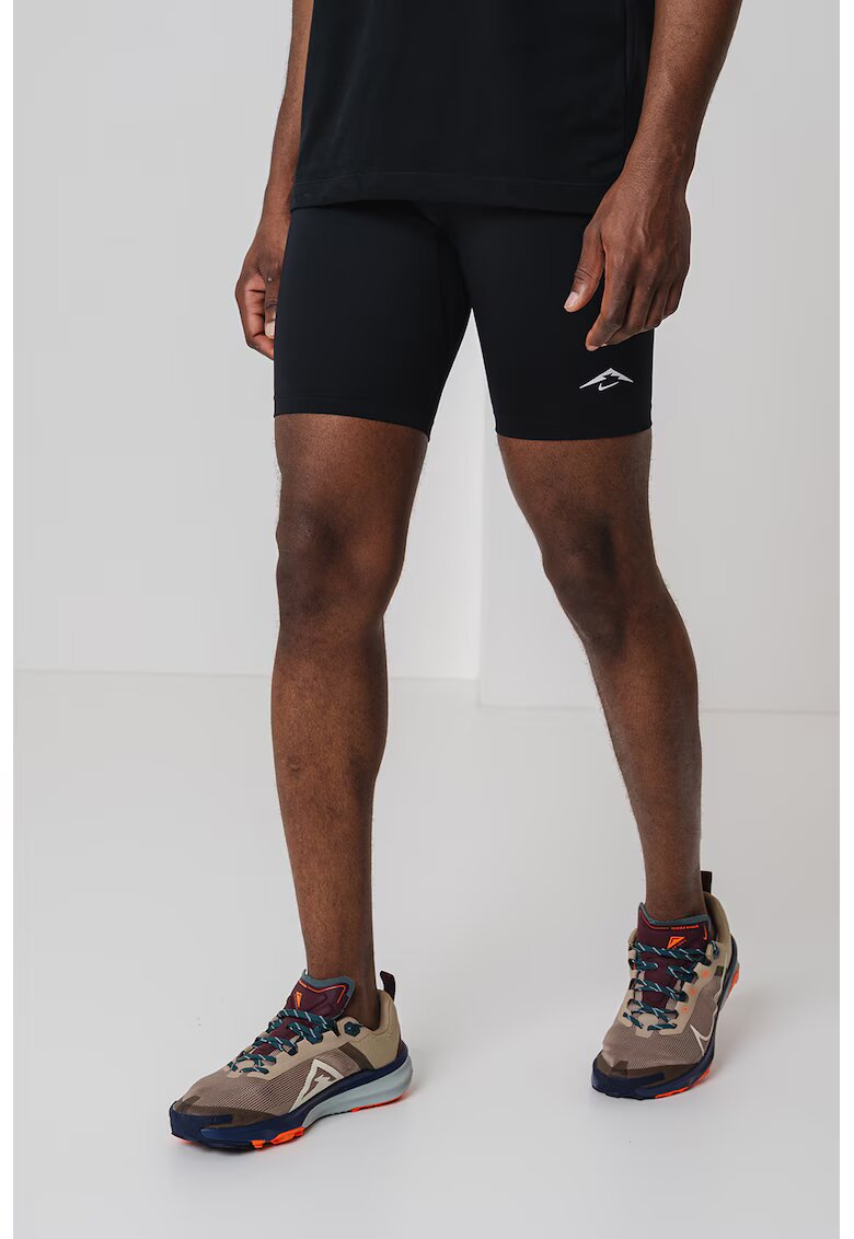 Nike Къс клин за бягане - Черен/Антрацитно сиво