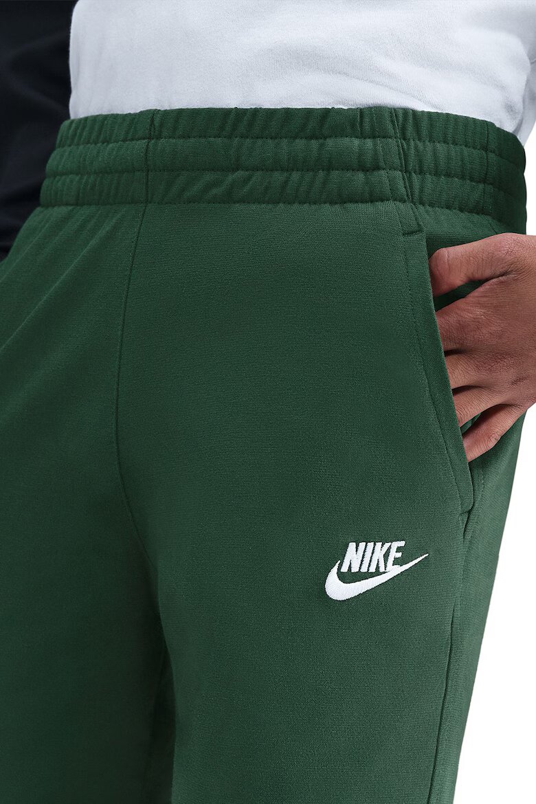 Nike Къс панталон Club с висока талия и връзки Зелени аспержи