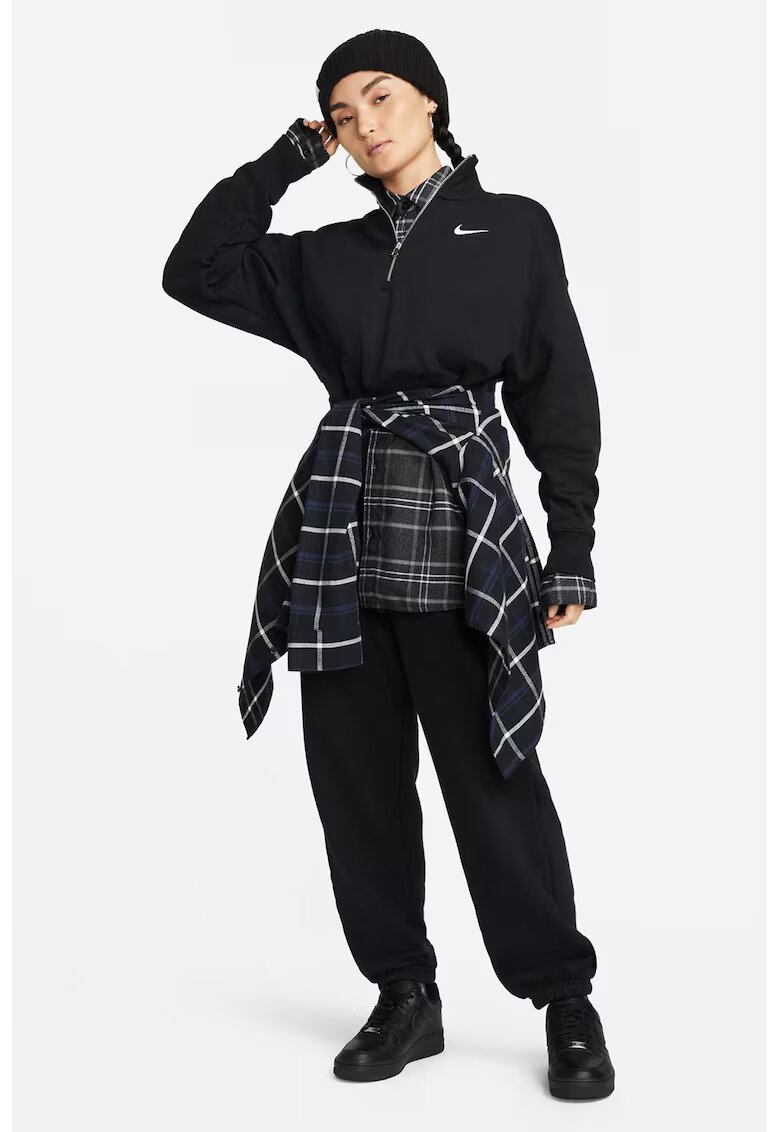 Nike Къс суитшърт с къс цип