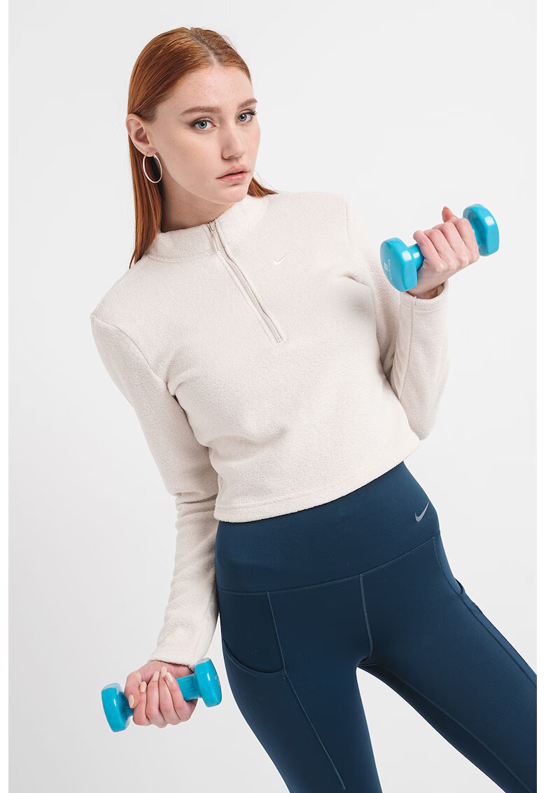 Nike Къс суитшърт с къс цип