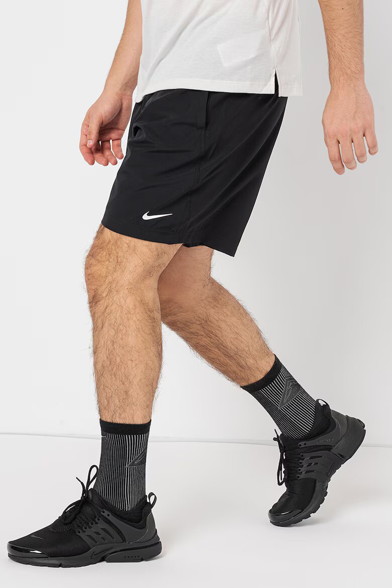 Nike Къс тренировъчен панталон с Dri-Fit и връзка Черен