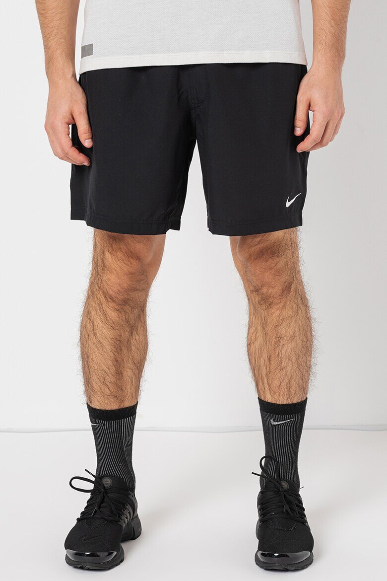 Nike Къс тренировъчен панталон с Dri-Fit и връзка Черен