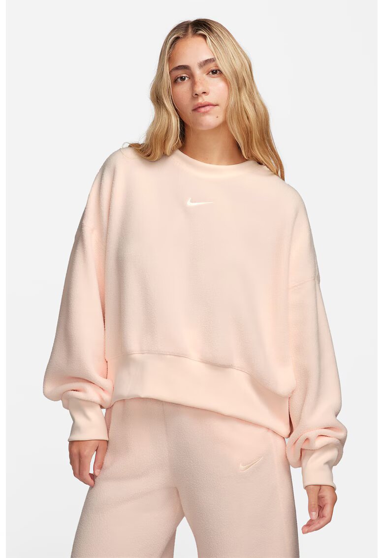 Nike Къс уголемен суитшърт от плюш