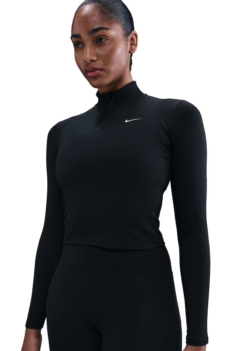 Nike Къса тренировъчна блуза One Черен