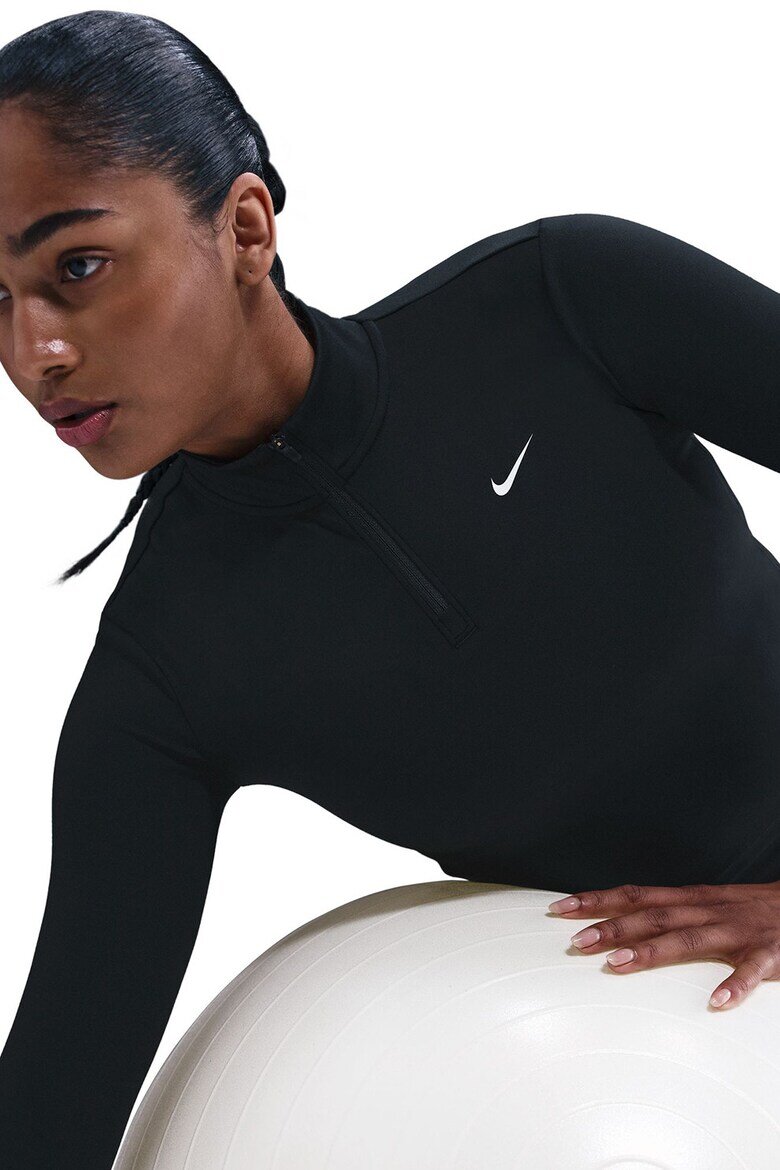Nike Къса тренировъчна блуза One Черен