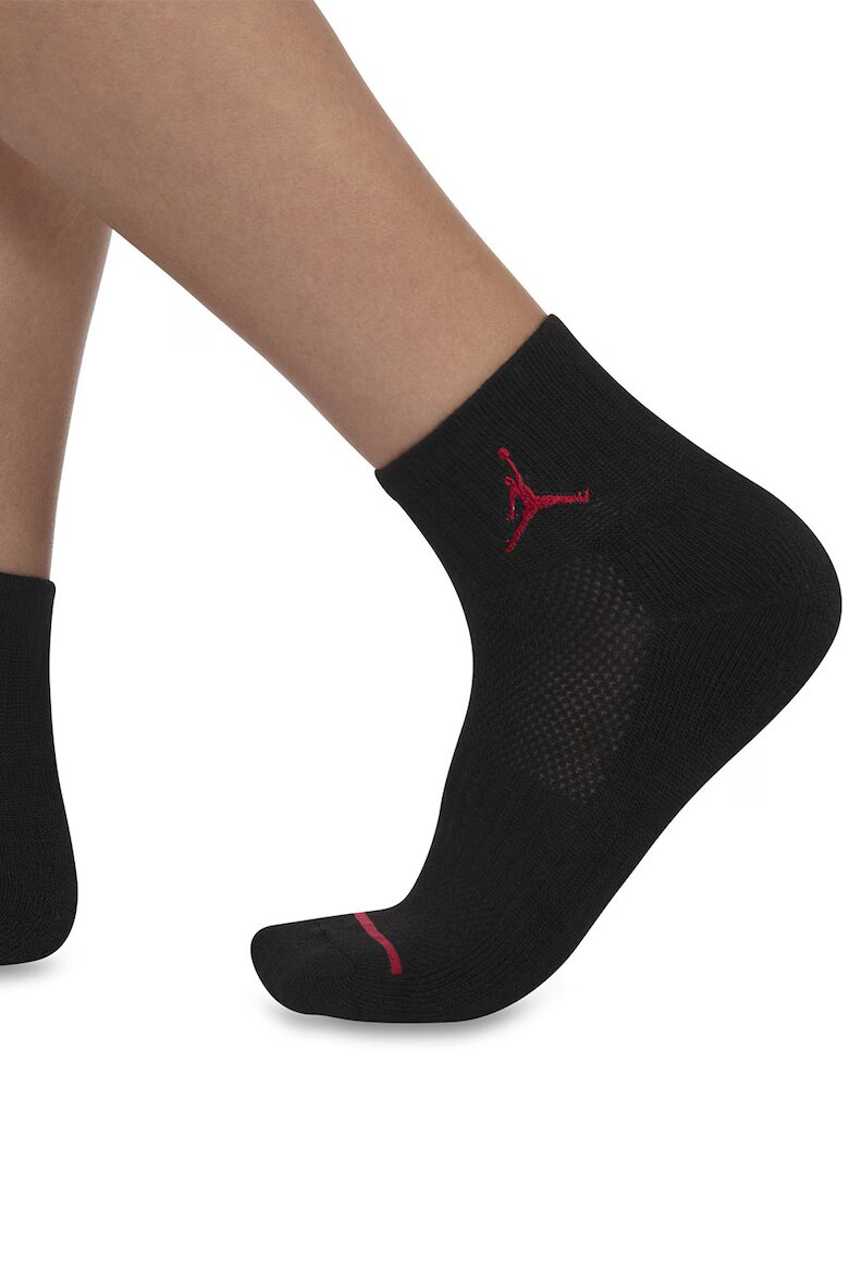 Nike Къси баскетболни чорапи Jordan - 3 чифта Червен/Черен/Бял