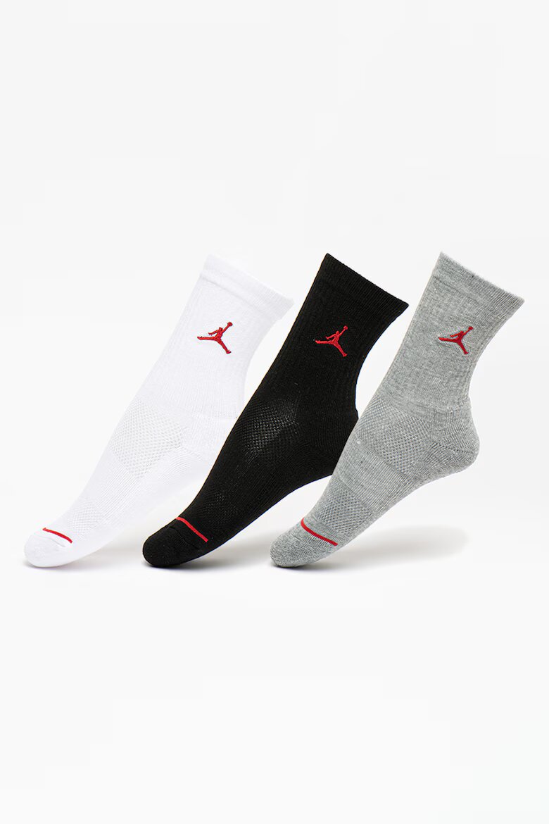 Nike Къси чорапи Jordan Jumpman с лого- 3 чифта