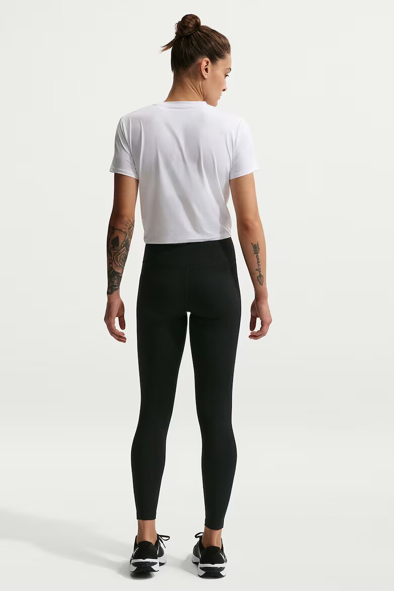 Nike Клин с лого и висока талия Черен