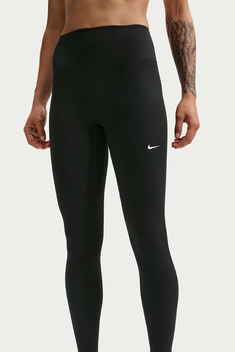 Nike Клин с лого и висока талия Черен