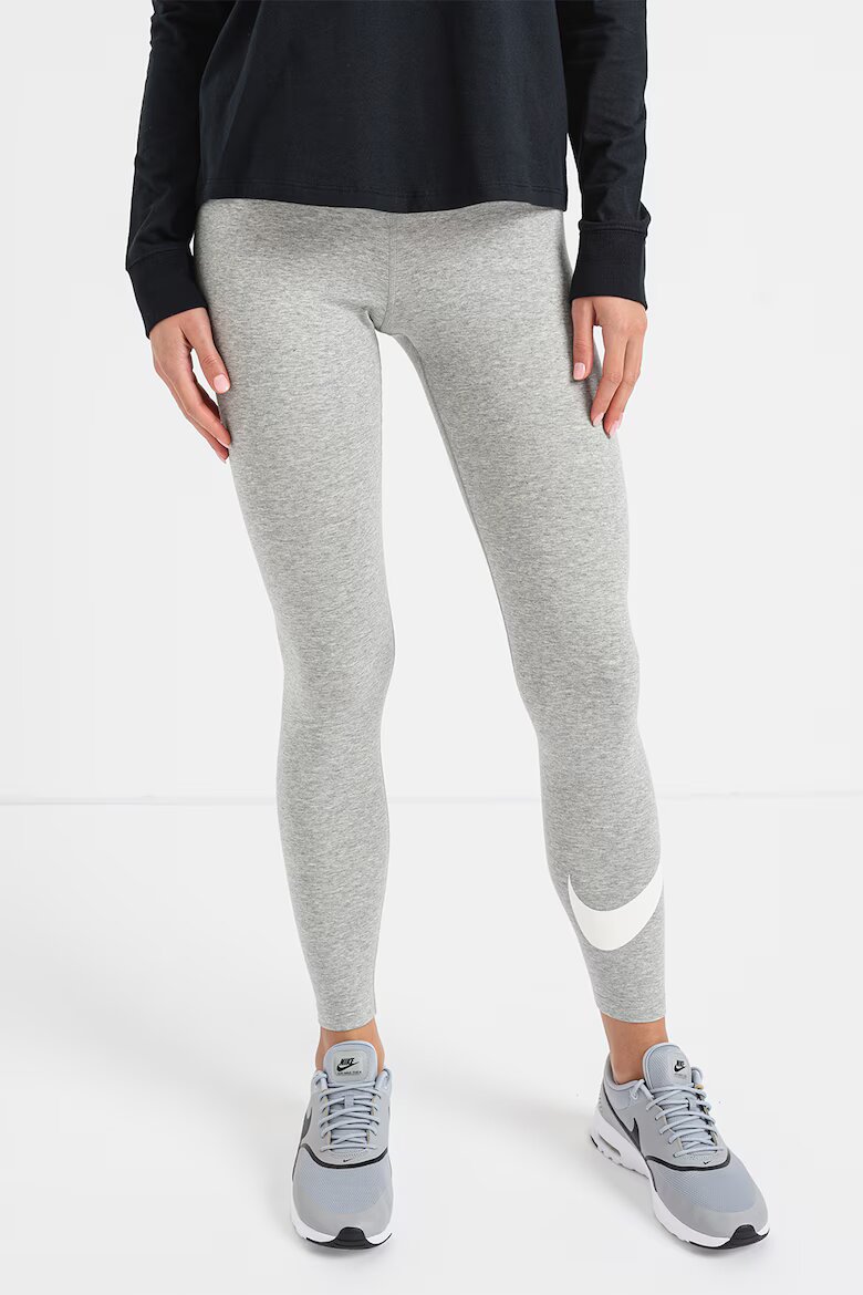 Nike Клин Sportswear с висока талия Сив меланж